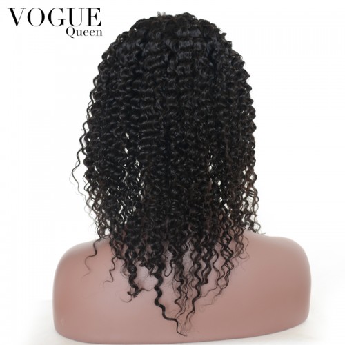 7A Grade Brazilian Virgin Kinky Curly Wig Glueless Lace Front Human Hair Wig